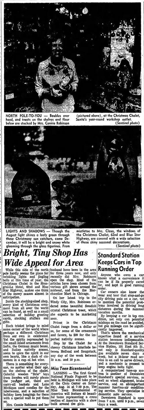 Shangrai-La Motel (Saugatuck Retro Resort) - Aug 1976 Article On Motel